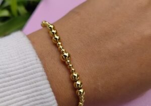 Pulsera Esferas Doradas