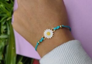 PULSERA FLOR TURQUESA