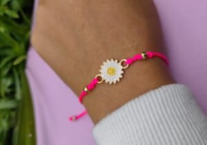 PULSERA FLOR FUSCIA