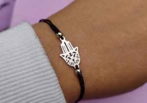 PULSERA NEGRA - MANO DE FÁTIMA
