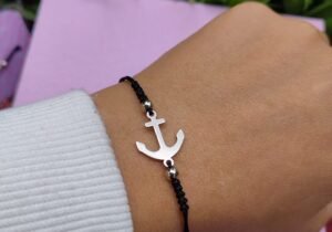 PULSERA NEGRA ANCLA