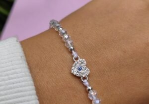 PULSERA CORAZÓN BRILLO